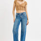 RISEN Full Size Mid Rise Baggy Jeans Plus Size Jeans