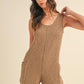 MABLE Sleeveless Knit Crop Jumpsuit with Pockets - DAVERRI FASHIONS