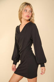 VERY J Ruched Detail Bodycon Mini Dress | Mini Dresses Daverri Fashions