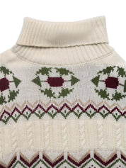 Cable Knit Turtleneck Sweater | Sweaters Daverri Fashions