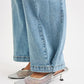 RISEN Mid Rise Wide Barrel Transferable Leg Snap Jeans - DAVERRI FASHIONS