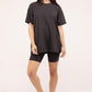Cotton Round Neck Top & Biker Shorts Set Outfit Sets