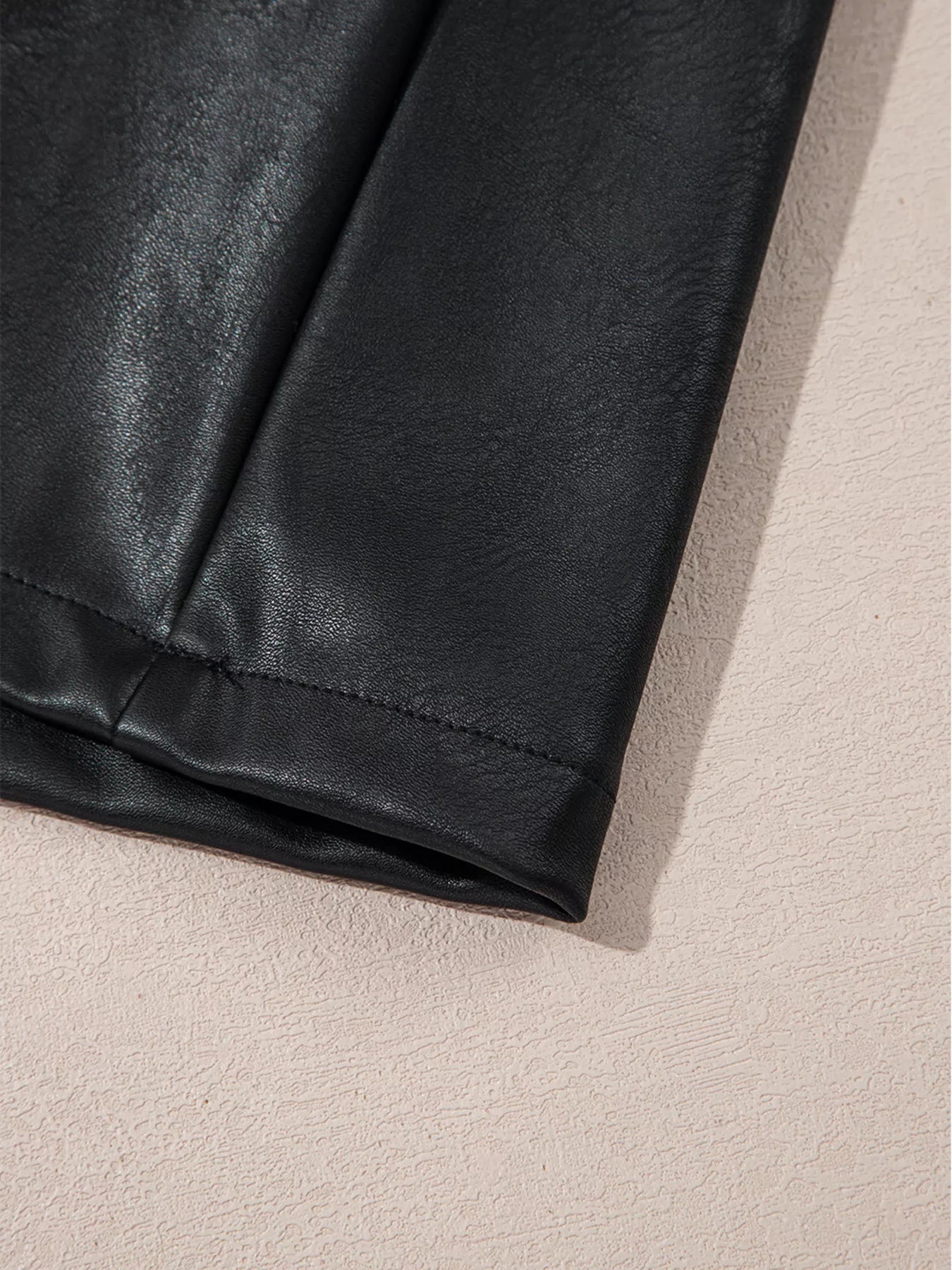 Vegan Leather Sleeveless Mini Dress | Dresses Daverri Fashions