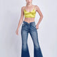 Artemis Vintage High Rise Stretch Flare Jeans - DAVERRI FASHIONS