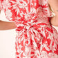 Mittoshop Tropical Print Top and Skirt Set Outfit Sets
