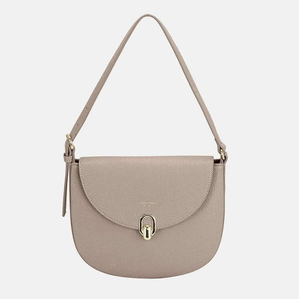 David Jones Metal Buckle Shoulder Bag - DAVERRI FASHIONS