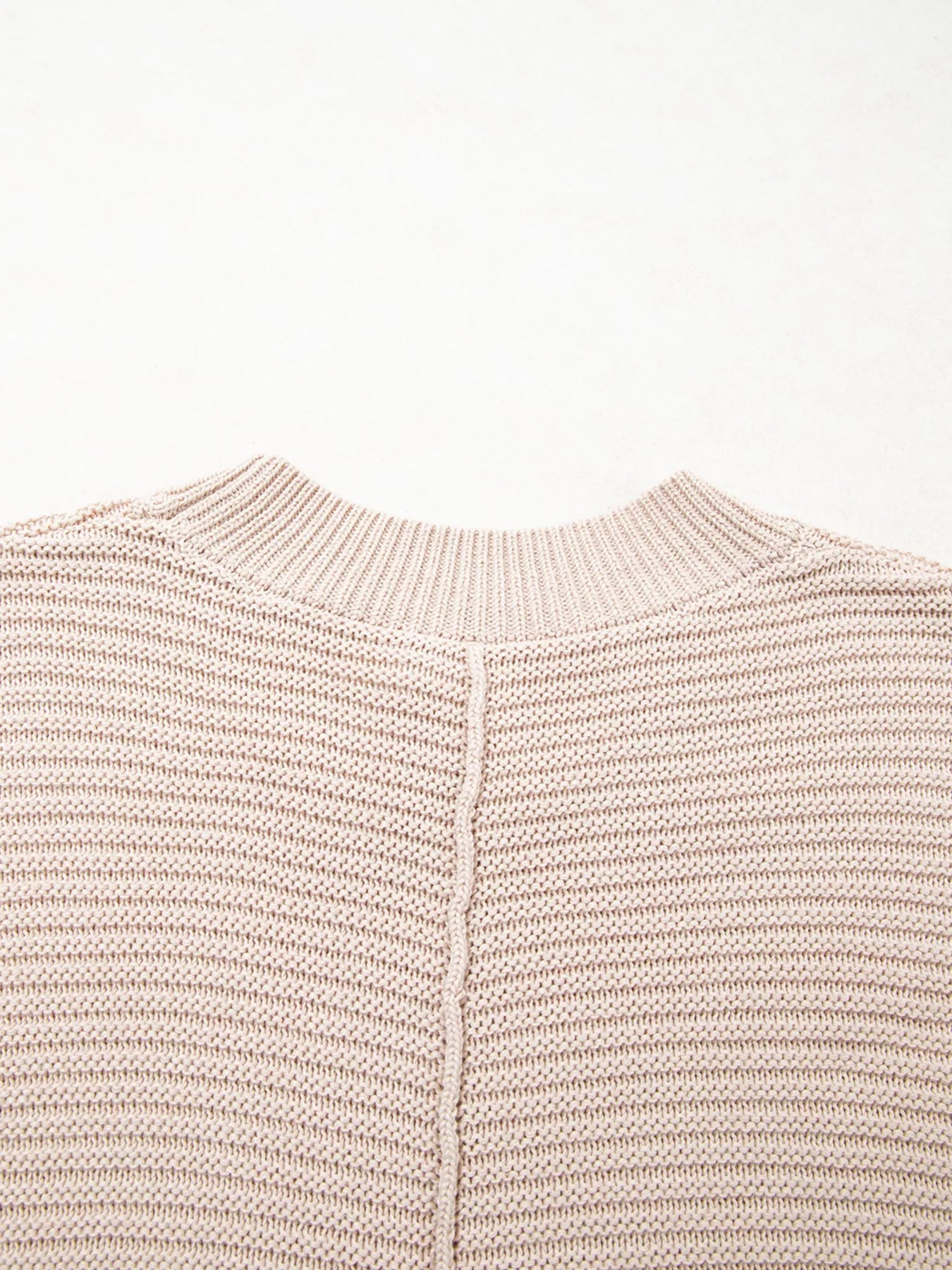 Texture Knitted Dropped Shoulder Sweater | Sweaters Daverri Fashions