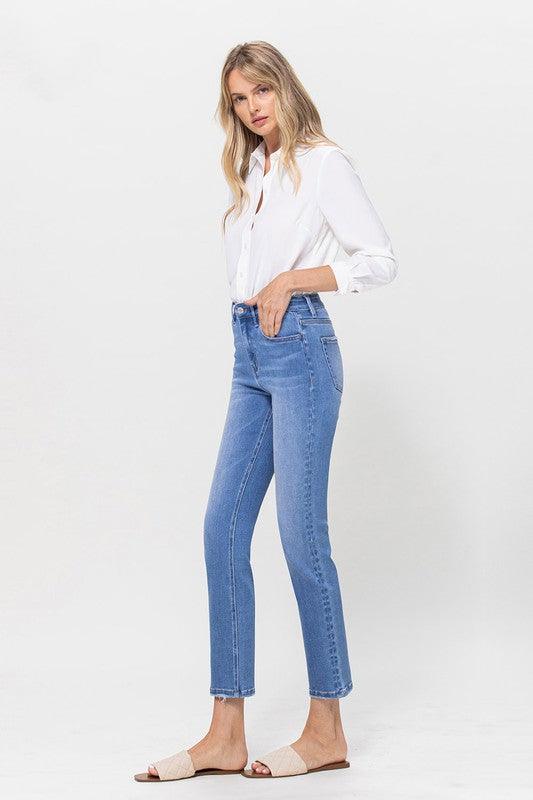 Vervet Stretch Crop Slim Straight Jeans Jeans