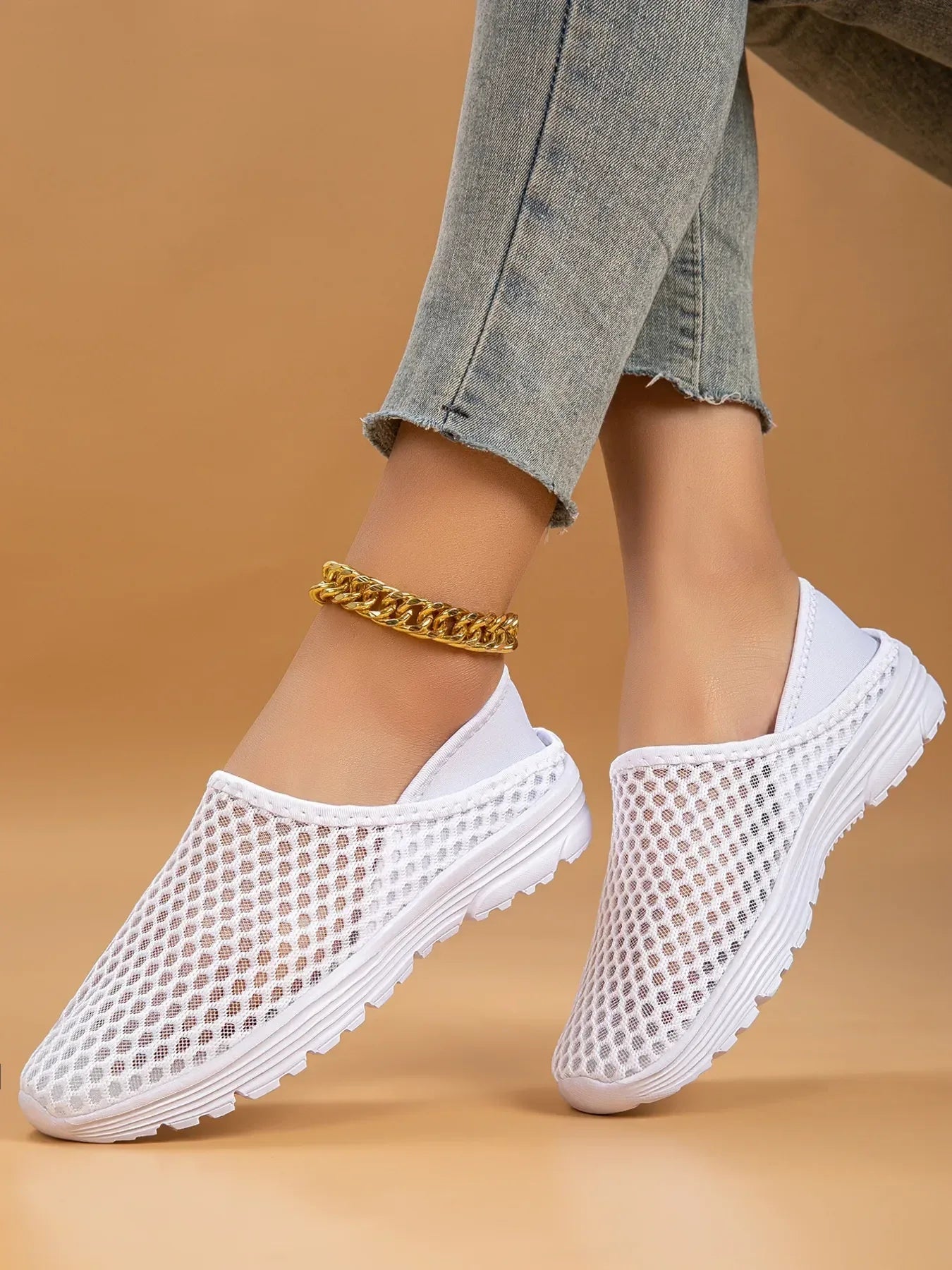 Breathable Mesh Slip-Ons - DAVERRI FASHIONS