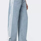 Side Striped Loose Fit Jeans - DAVERRI FASHIONS