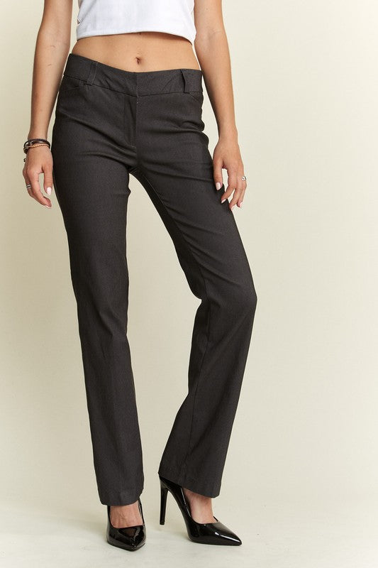 ADORA Regular Rise Slim Bootcut Pants Pants