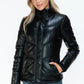 Snobbish Pocketed Zip Up Turtleneck Puffer Jacket M Jackets