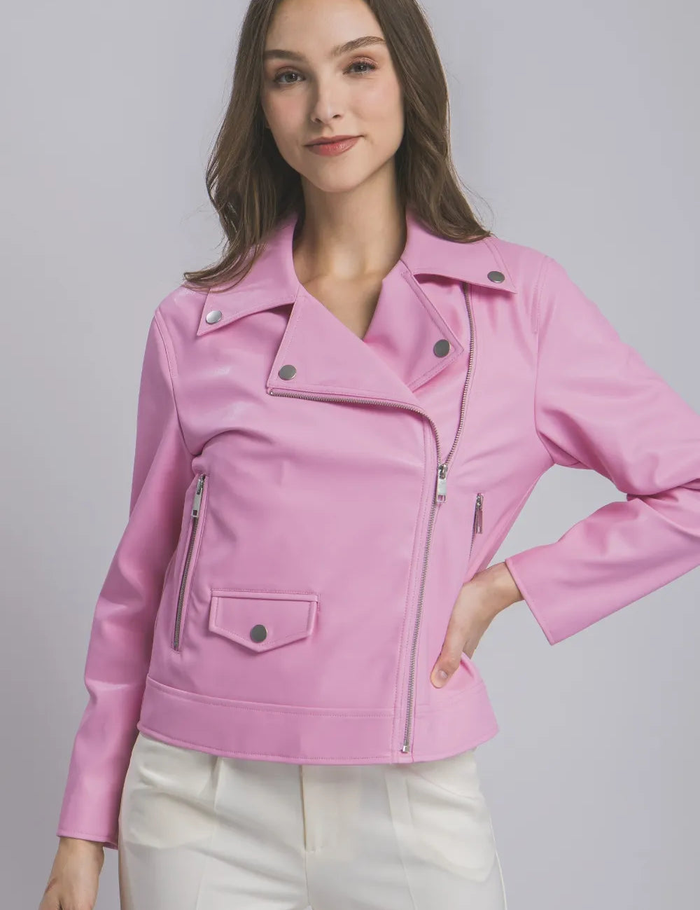 Love Tree Collared Neck Zip Up Jacket | Jackets Daverri Fashions
