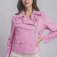 Love Tree Collared Neck Zip Up Jacket Jackets