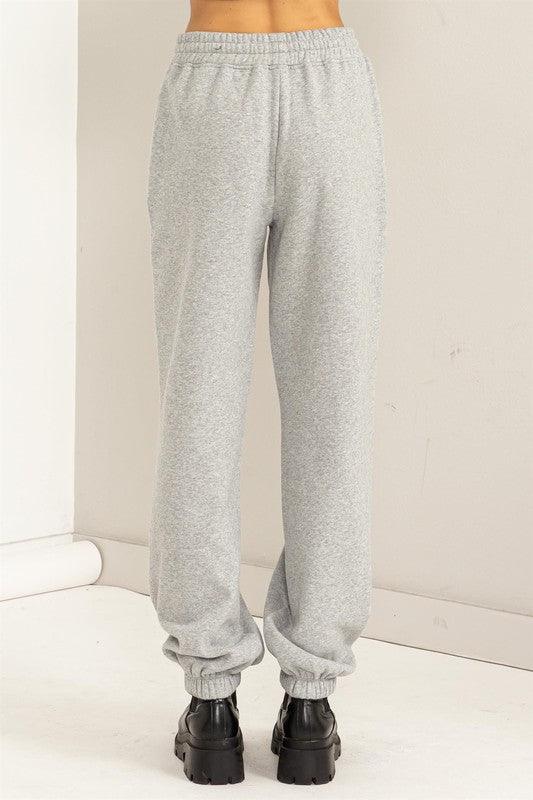 High-Waisted Pintuck Sweatpants Sweatpants