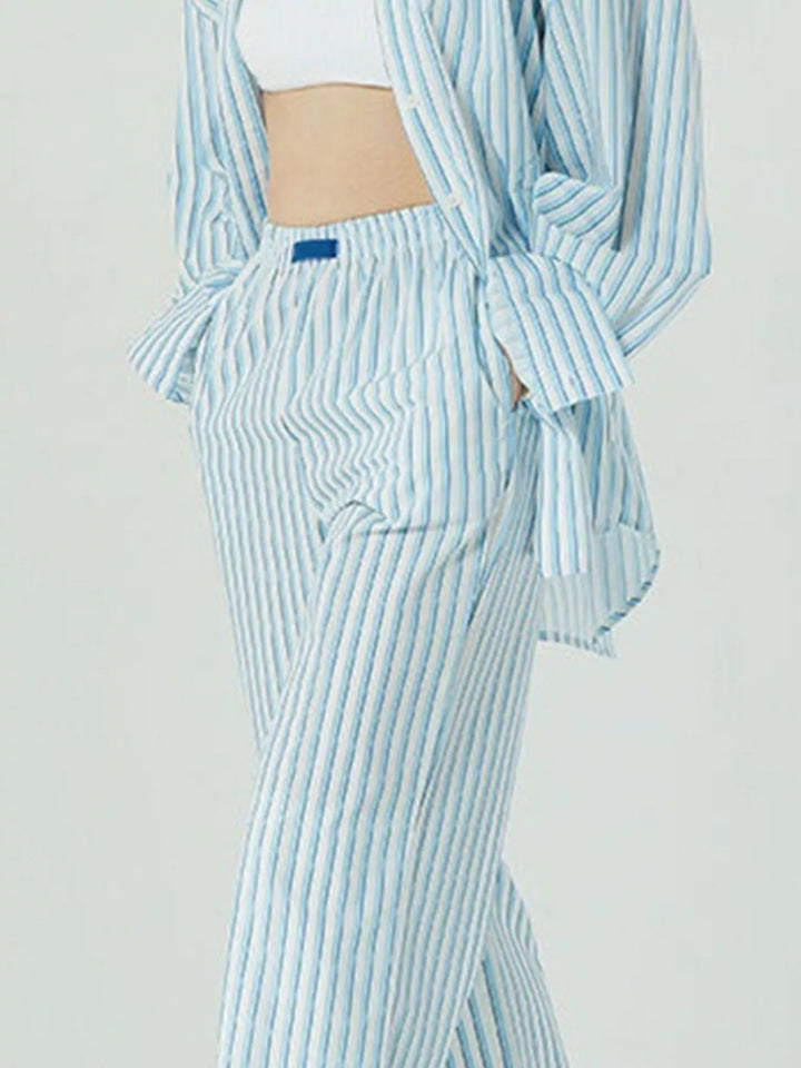 Elastic Waist Wide Leg Pants | Loungewear Pants Daverri Fashions
