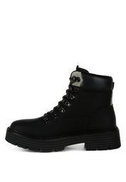 Boskoff Lace-Up Chunky Warm Ankle Boots | Boots Daverri Fashions