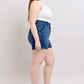 Judy Blue Double Button Waistband Denim Shorts Plus Size - DAVERRI FASHIONS
