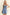 ADORA Smocked Spaghetti Strap Denim Romper Rompers