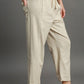 Umgee Full Size Drawstring Elastic Waistband Linen Blend Pants Plus Size Pants