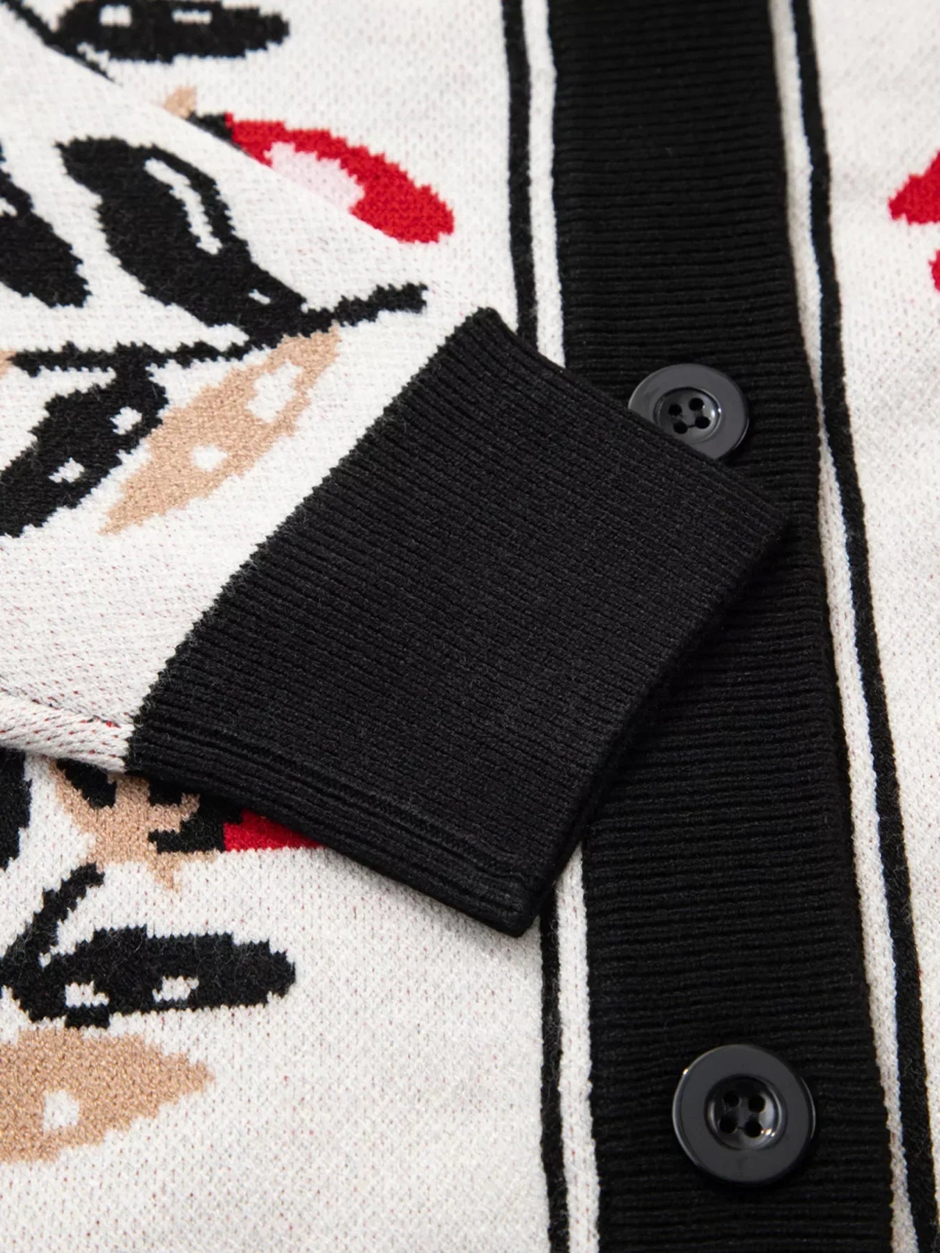 Daverri Fashions Floral Button Down Cardigan with Geometric Border - DAVERRI FASHIONS