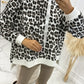 Leopard Dropped Shoulder Hoodie - DAVERRI FASHIONS