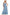 Zenana French Terry Twisted Strap Midi Dress DUSTY BLUE