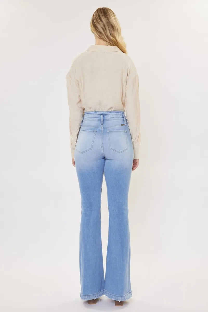 Kancan Curvy High Rise Flare Jeans Jeans