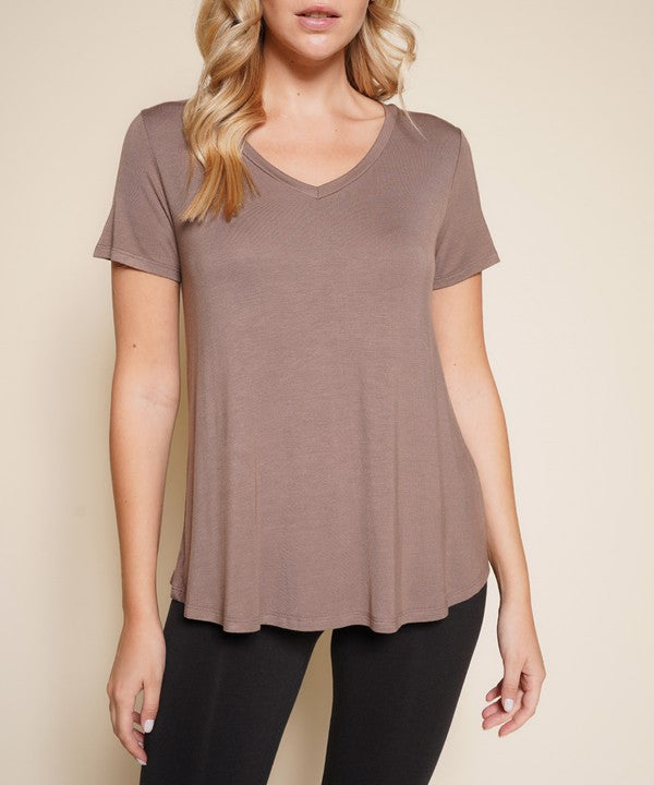 Bamboo Classic V Top MOCHA