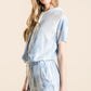 BiBi Tie Dye French Terry Hoodie Top and Bottom Set Short Sets