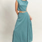 HYFVE Sleeveless Top and Maxi Skirt Set DUSTY BLUE L Skirt Sets