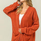 BiBi Open Front Drop Shoulder Cardigan with Pockets Cardigans