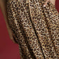 Umgee Drawstring Leopard Midi Skirt