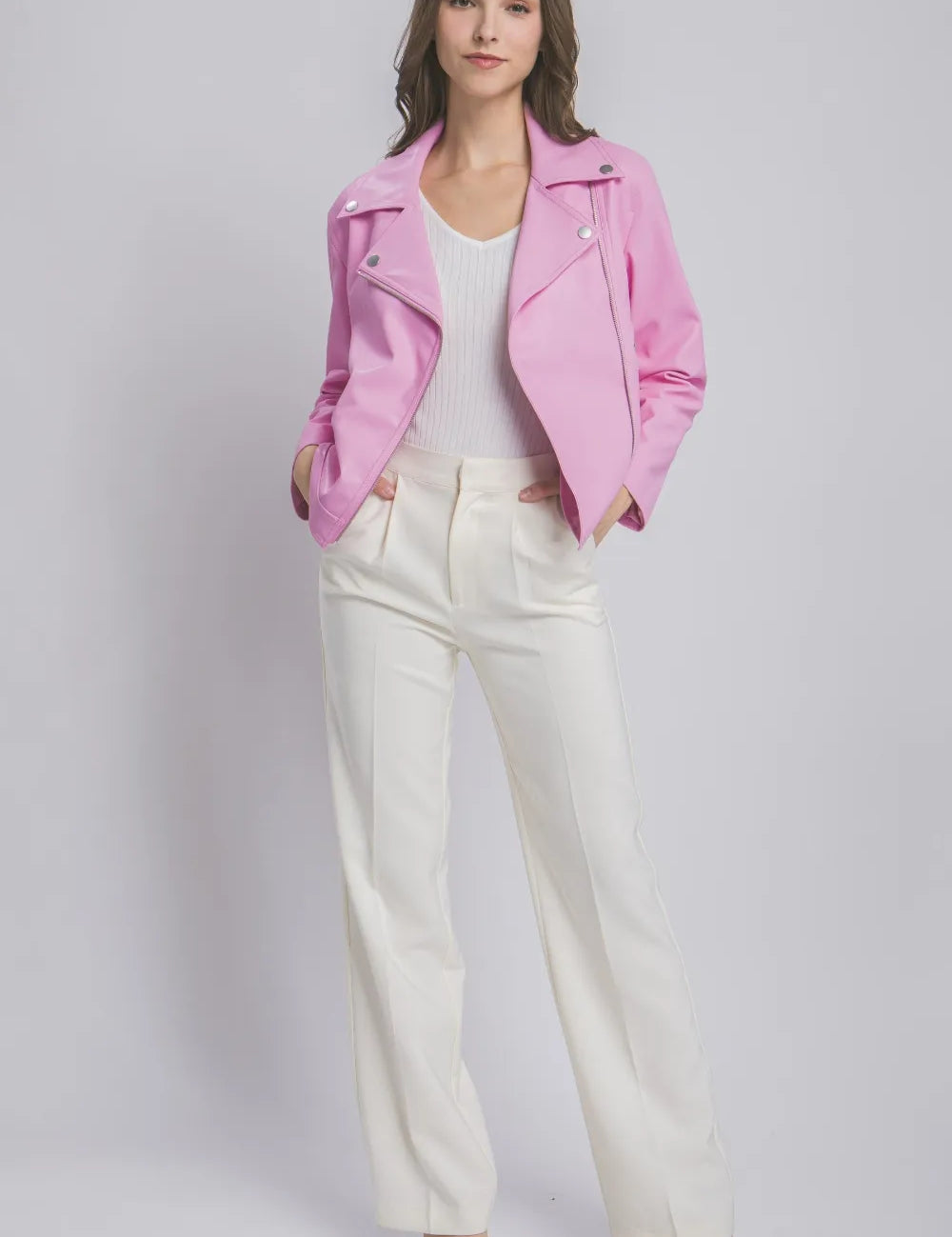 Love Tree Collared Neck Zip Up Jacket | Jackets Daverri Fashions