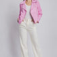 Love Tree Collared Neck Zip Up Jacket Jackets