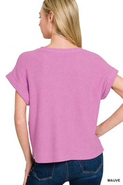 Zenana Rolled Sleeve Top and Pants Sweater Set | Outfit Sets Daverri Fashions