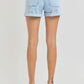 RISEN Full Size High Rise Belted Roll Up Shorts Plus Size Shorts