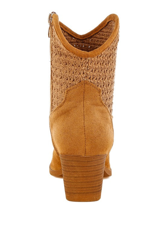 Bimmy Woven Pointy Western Boots | Boots Daverri Fashions