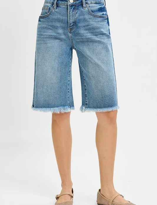 RISEN Tummy Control Mid Rise Fit Bermuda | Daverri Fashions