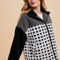Annie Wear Plaid Zip Up Drop Shoulder Sherpa Jacket Tops
