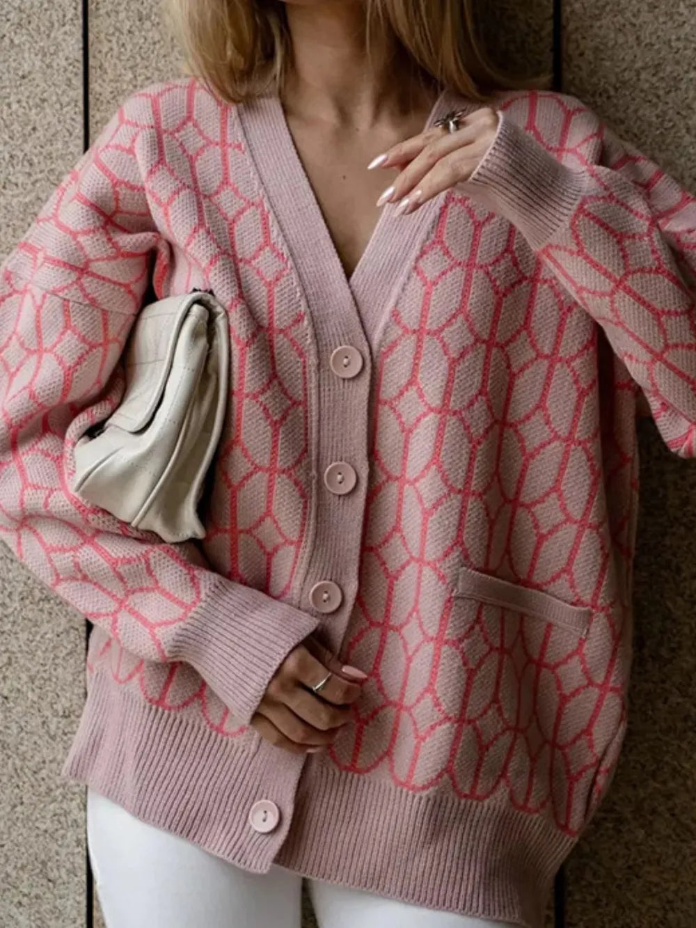 Button Up Long Sleeve Cardigan | Cardigans Daverri Fashions