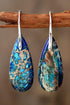 Handmade Teardrop Shape Natural Stone Dangle Earrings - DAVERRI FASHIONS