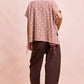BiBi Washed Terry Pants with Pockets Vintage Mocha - DAVERRI FASHIONS