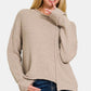 Zenana Asymmetric Hem Drop Shoulder Sweater Sweaters