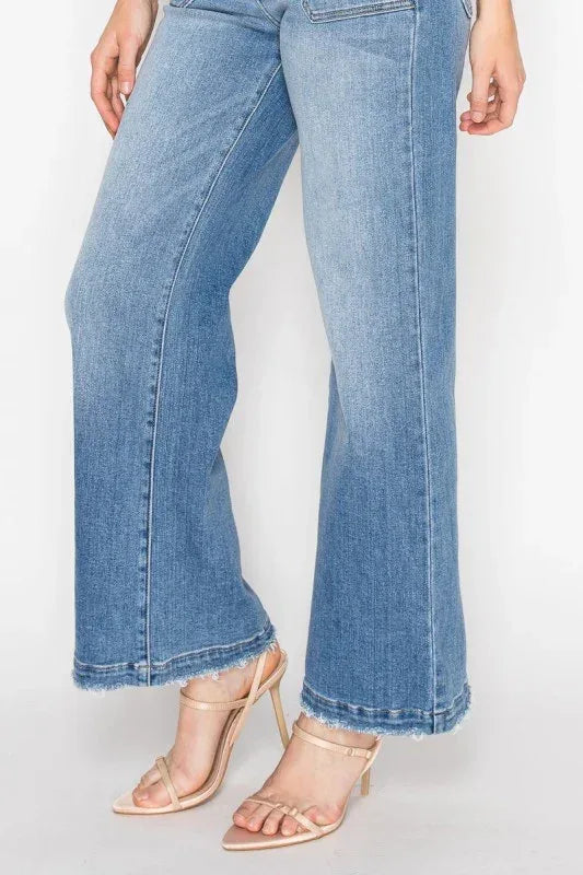 Artemis Vintage Eco Friendly Fabric High Rise Slim Pala Jeans - DAVERRI FASHIONS