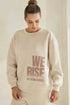 We Rise by Lifting Others Ultra Comfy Sweatshirt Plus Size - DAVERRI FASHIONS