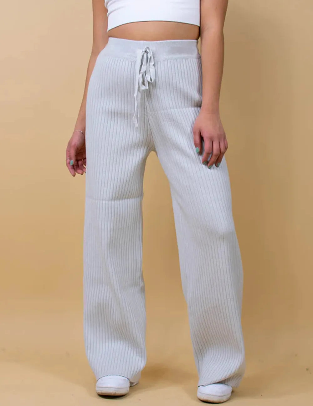 Ribbed Wide Leg Sweater Pants | Bottoms Daverri Fashions
