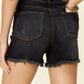 Judy Blue Full Size Tummy Control Fray Hem Shorts Denim Shorts