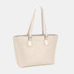 David Jones PU Leather Tote Bag Creamy White One Size