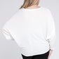 Zenana Plus Batwing Sleeve Knit Top-Casual Comfort Shirts & Tops